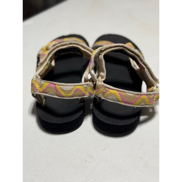 Teva Women's Original Universal Sandal Pink Yellow Tan Size 9 - Picture 3 of 9